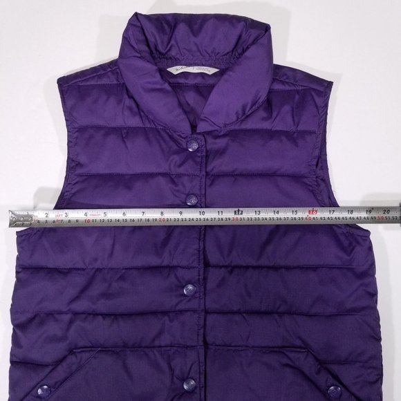 Woolrich Purple Button-up Outdoor Vest w/ Pockets - Picture 7 of 9